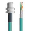 PB4110153F01 - LAPP UNITRONIC® PROFIBUS Cordsets 24 AWG / 1 pair Bus - Violet Polyurethane (PUR) - M12 Male 90 deg / D-sub Straight connectors - 1m - OLFPB4110153F01 - Lapp Tannehill