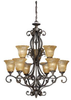 Large Chandeliers-Glass Shade - 73011 - Light Center (The)