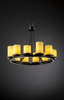 CNDL-8768-10-AMBR-MBLK Mid. Chandeliers-Pillar Candle - 497559 - Capital Lighting, Inc.