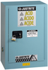Justrite Sure-Grip EX 12 gal Blue Hazardous Material Storage Cabinet - 23 1/4 in Width - 35 in Height - Bench Top - 697841-11236 - 697841-11236 - R. S. Hughes Company, Inc.