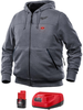 Heated Clothing, Hoodie, M, Pet, Grey; Clothing Style Milwaukee Tool - 71AC6115 - Newark, An Avnet Company