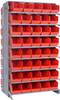 2 Side Sloped Rack, 16Shelves, 80Bin/red; Shelving Unit Type Quantum Storage - 44AC6373 - Newark, An Avnet Company
