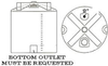 210 Gallon Vertical Plastic Storage Tank - A-VT0210-40 - Plastic-Mart