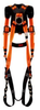 3M Ameba 1413F Orange 2XL Vest-Style Back Padding Body Harness - Polyester Webbing - 078371-63808 -- 078371-63808 - Image