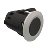 Point Coat Hook, Snap-in, Round Satin Flange, Black Hook - MP-07-313-25-2 - Southco