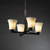 POR-8820-20-WFAL-DBRZ Mid. Chandeliers-Glass Up - 750685 - Capital Lighting, Inc.