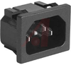 Inlet, Power; Snap In Mount; 250 VAC; 12-15 A; 100 Ohms @ 500 VDC - 70133352 - Allied Electronics, Inc.