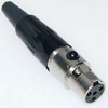 Switchcraft 4 pin mini-XLR (f) Cable mount connector - CA-TA4F - Visual Sound, Inc.