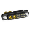 8+2 Pos. Female 24-28 AWG+14 AWG Cable Conn. Kit, Jackscrews - M80-4C10842F2-02-326-00-000 - Harwin Plc