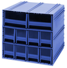 Interlocking Cabinet, 10Drawer, Blu; No. Of Drawers Quantum Storage - 44AC6102 - Newark, An Avnet Company