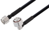2.2-5 Male to N Male Right Angle Low PIM Cable 100 CM Length Using 1/4 inch Superflexible Coax - PE3C8060-100CM - Pasternack