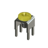 Vertical Metric Screw Terminal w/ Screw-Assembled,Yellow - 7772-7 - Keystone Electronics Corp.