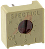 Trimmer;Cermet;Rest 10 Kilohms;PCB;1 Turn;Pwr-Rtg 0.5W - 70219001 - Allied Electronics, Inc.