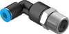 Push-in L-fitting, long - QSLL-3/8-6 - Festo Corporation