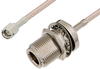 SMA Male to N Female Bulkhead Cable 60 Inch Length Using RG316-DS Coax - PE33929-60 - Pasternack