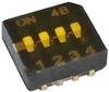 Dip Switch, 0.1A, 50Vdc, 4Pos, Smd Rohs Compliant Cts - 60AJ4812 - Newark, An Avnet Company