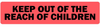 Keep Out of the Reach of Children Veterinary Label - LV-VET-104 - LabelValue