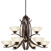 Mid. Chandeliers-Glass Up - 75365 - Light Center (The)
