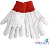 Global Glove C18PCR White Large Cotton/Polyester Work & General Purpose Gloves - Straight Thumb - Uncoated - C18PCR LG -- C18PCR LG