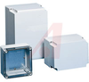 ENCLOSURE;NEMA 4X;JBOX;CLEAR SCREW CVR;175X125X74MM;POLYCARBONATE - 70066868 - Allied Electronics, Inc.