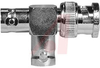 Adapter, Coaxial; BNC Male-Female-Female; Brass; Gold; PTFE; 50 Ohms; 165 degC - 70198203 - Allied Electronics, Inc.