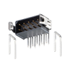 5+5 Pos. Male DIL Horizontal Throughboard Conn. Latches - M80-8661022 - Harwin Plc