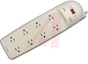Surge Strip, 8 Outlet, Switch, 90 Degree Plug + phone/fax - 70091587 - Allied Electronics, Inc.