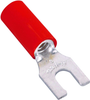 Terminal, Spade/fork, 1/4In, Crimp, Red; Product Range Abb Thomas & Betts - 72C8190 - Newark, An Avnet Company