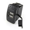 Dual USB Charger With LED, 12/24VDC, 2.1A Per Port -- 11025 - Image
