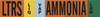 Brady B-946 Orange Pressure Sensitive Vinyl Pipe Marker - Printed Msg = LTRS LIQVAP Ammonia Low with Right Arrow - 145881 - 754473-54669 - R. S. Hughes Company, Inc.