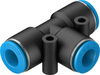 Push-in T-connector - QST-8-50 - Festo Corporation