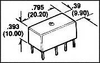 Relay, Reed, Dpdt, 220V, 2A, Tht; Contact Configuration Coto Technology -- 46F3552