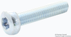 Pan Head Torx Screw, Steel, M4, Pk100; Thread Size Metric Tr Fastenings -- 27AC4129
