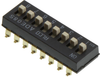 Dip Switch, Spst, 0.1A, 24Vdc, 8Pos, Smd Rohs Compliant Alcoswitch Te Connectivity - 70AH6812 - Newark, An Avnet Company