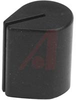 Knob, Control Style, 0.125 Inch Dia. Shaft, Spring Clip, Nylon, Black -- 70216907