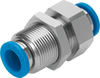 Push-in bulkhead connector - QSS-4-F - Festo Corporation