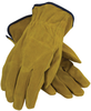 PIP 69-138 Brown Medium Split Cowhide Leather Driver's Gloves - Straight Thumb - Uncoated - 9.3 in Length - 616314-08641 - 616314-08641 - R. S. Hughes Company, Inc.