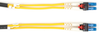 LCLC 30m LockPORT Key Lock OS2 PVC SM Fiber Patch Cable -- FOR-KL-SM-030M-LCLC