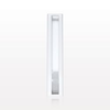 Roller Clamp, White Body, Natural Wheel; Assembled - 14080 - Qosina Corp.