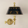 Swing Arm Light + Shade - WL55/BK - Vaughan Designs, Inc.