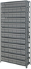 Open Shelving, 13Shelves, 72Bins, Grey; Shelving Unit Type Quantum Storage - 44AC9012 - Newark, An Avnet Company