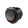 OptiFuse R13-112-A2-02 Snap-In Round Rocker Switch, 16A, On-Off, SPST, Red Marking -- 47690 - Image