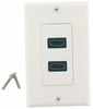 Dual Port HDMI White Wall Plate Kit - HDMI-2PWK - SFCable.com