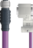 PB4110115F10 - LAPP UNITRONIC® PROFIBUS Cordsets 24 AWG / 1 pair Bus - Violet Polyurethane (PUR) - M12 Female / D-sub Master connectors - 10m - OLFPB4110115F10 - Lapp Tannehill