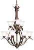 Mid. Chandeliers-Glass Up - 256460 - Light Center (The)