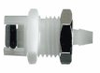 Panel-mount hose barb Coupler, Male, 1/8