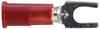 Terminal, Block Fork, Stud 6, Crimp, Red; Product Range 3M - 94T2798 - Newark, An Avnet Company