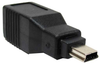 USB B Female to Mini USB B 5 Pin Male Adapter -- 30U1-08300 - Image