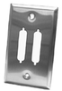 Dual DB15 D-Sub Wall Plate - 85-262 - Computer Network Accessories, Inc.