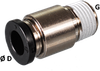 Cartridge Male Stud Connector, Round, Hex Key - Image
